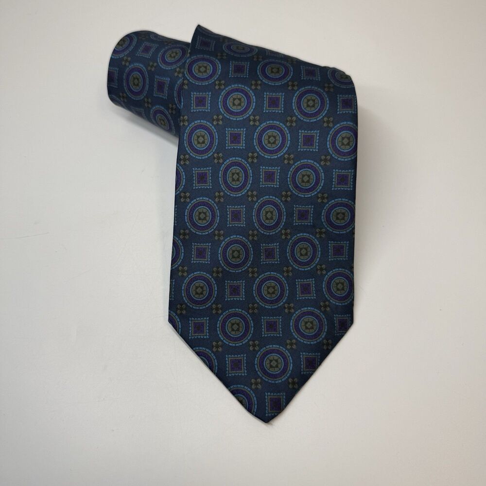 ROCHAS Paris 100% Pure Silk Made In France Silk Neck Tie